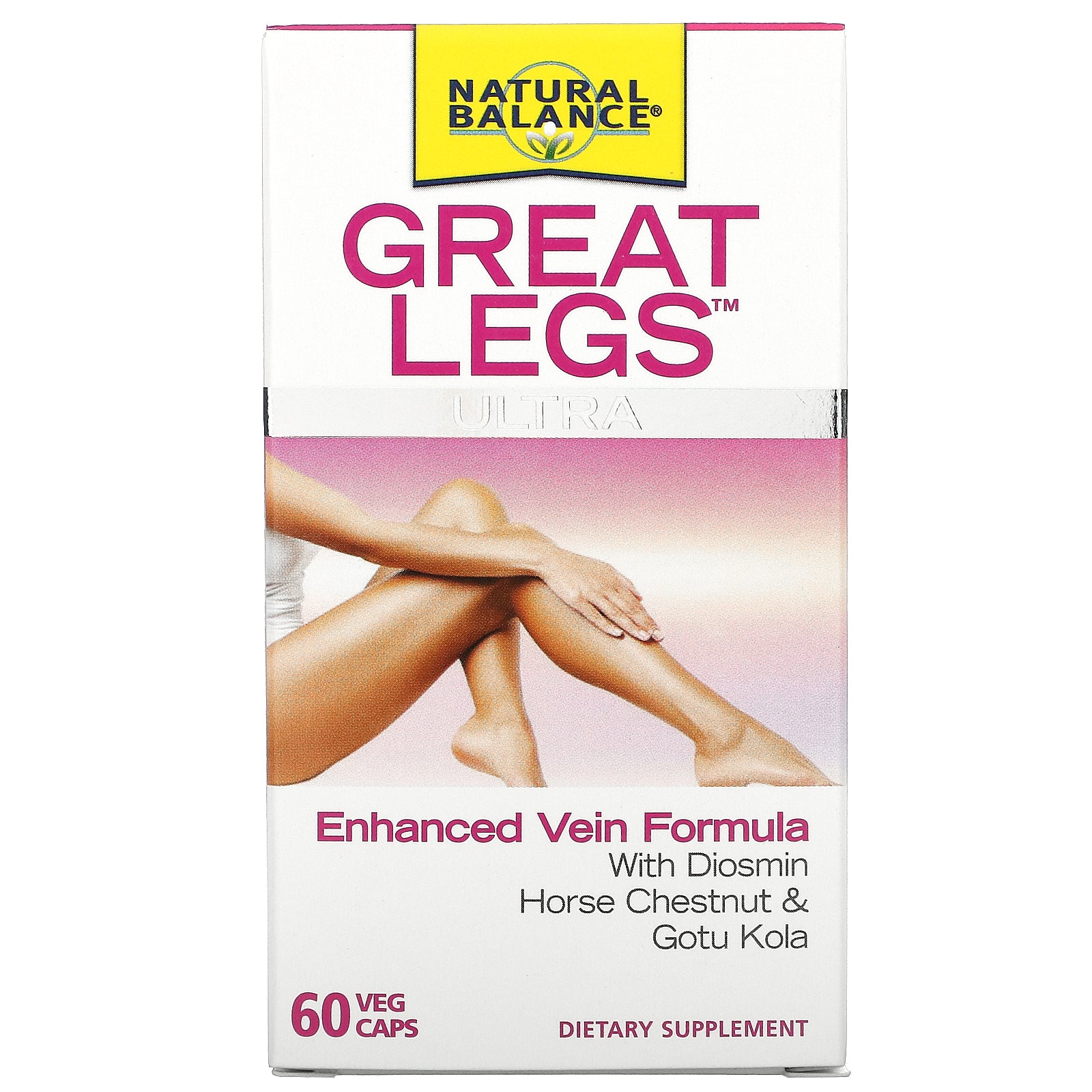 Natural Balance, Great Legs Ultra, Enhanced Vein Formula, 60 Vegetarian Capsules UPC 047868774322 | HiLife Vitamins